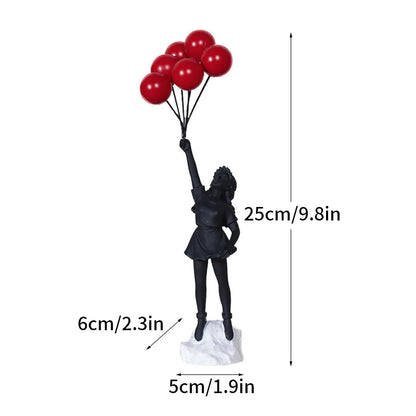 Banksy Figurines | Colorful Pop Art Decor | Home Office Sculptures - Fesara