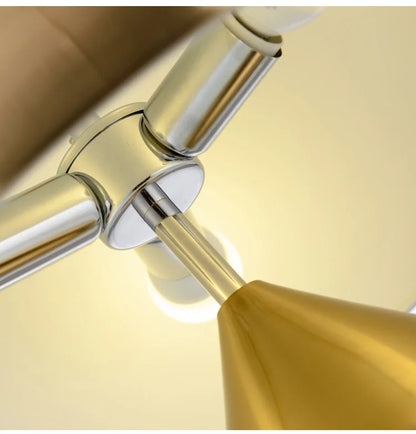 Contemporary Gold Dome LED Desk Lamp 3-Light