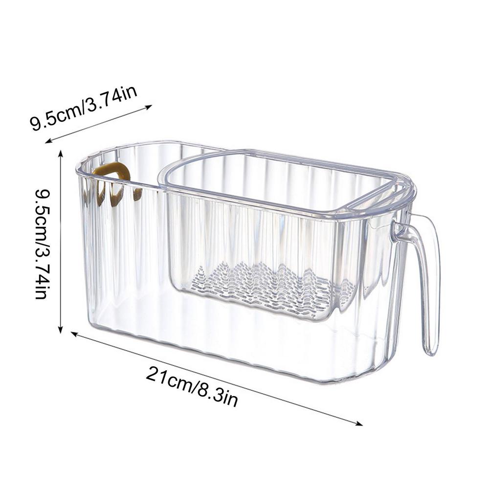 Clear Acrylic Two Tier Storage Basket - Fesara
