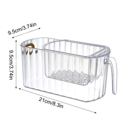 Clear Acrylic Two Tier Storage Basket - Fesara