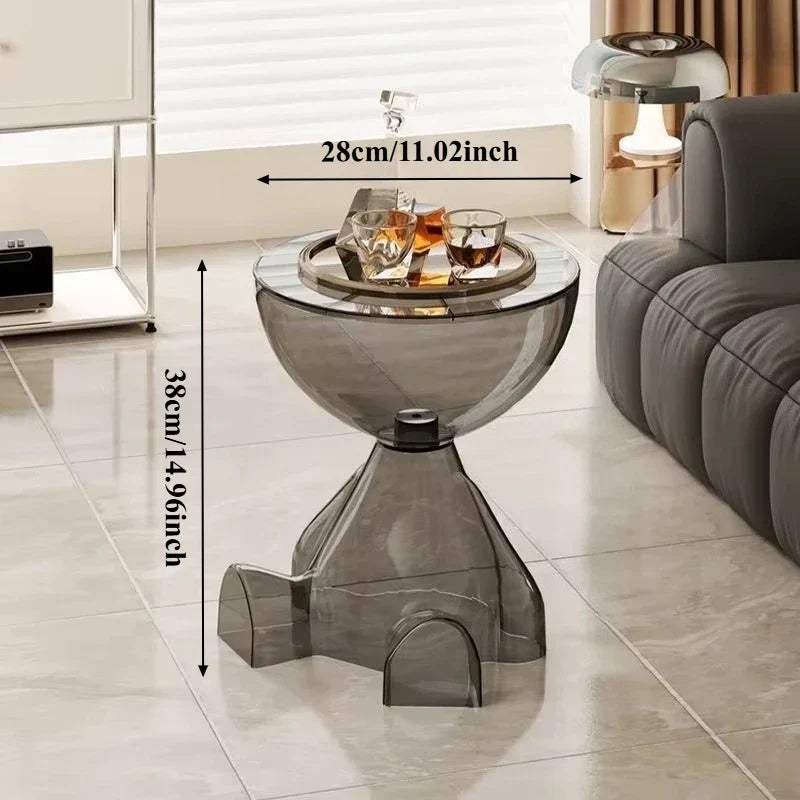 Compact Small Plastic End Table
