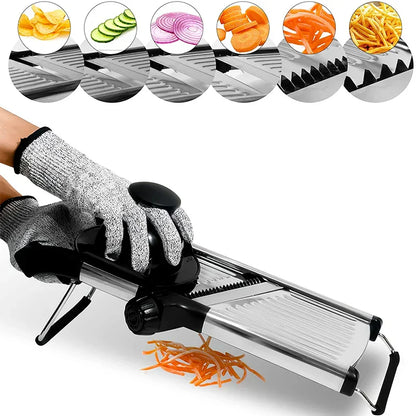 Easy Vegetable Slicer with Sharp Stainless Steel Blade - Fesara