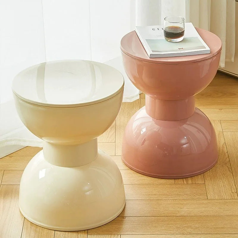 Fesara | Compact Curved End Table for Home Decor
