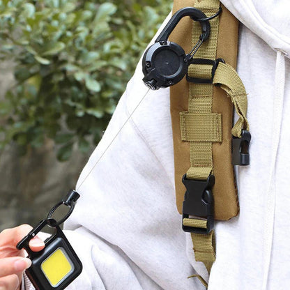 Tough Retractable Keychain with Pull Clip