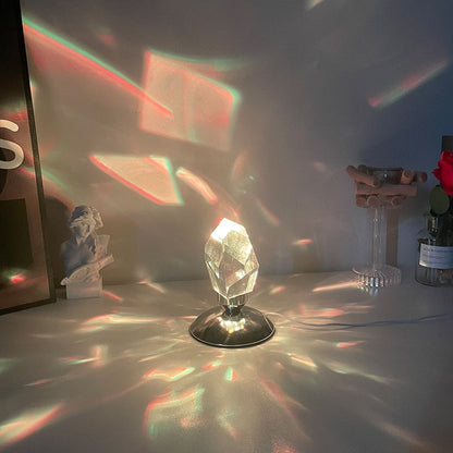 Elegant Glass Gem Table Lamp