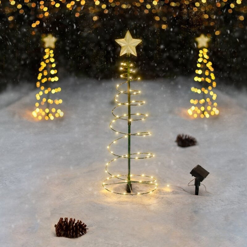 Outdoor Solar Powered Xmas Tree Lights