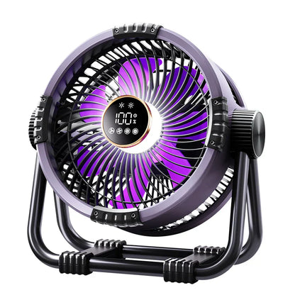 Portable 4-in-1 Fan and Night Light with Rechargeable Battery - Fesara