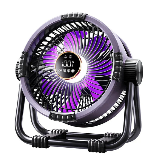 Portable 4-in-1 Fan and Night Light with Rechargeable Battery - Fesara