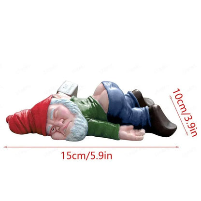 Funny Outdoor Garden Gnome Statue