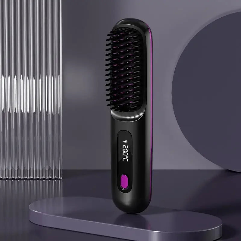 Portable Ceramic Hair Straightener with USB Charging - Fesara