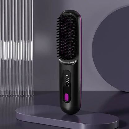 Portable Ceramic Hair Straightener with USB Charging - Fesara