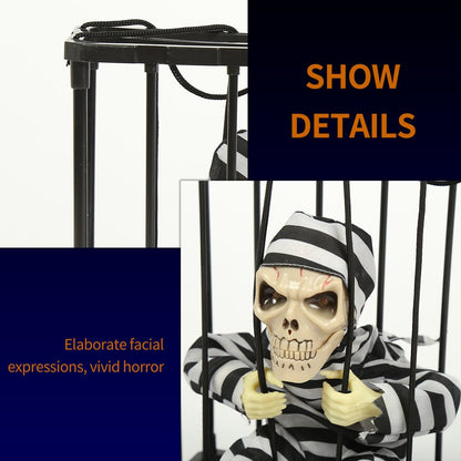 Spooky Skeleton Cell Prisoner Halloween Decor
