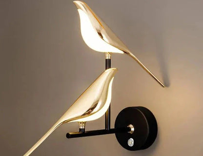 Delicate Bird Wall Lamp for Warm Ambient Lighting