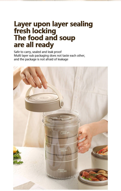 Insulated Spill-Proof Stackable Food Container Box