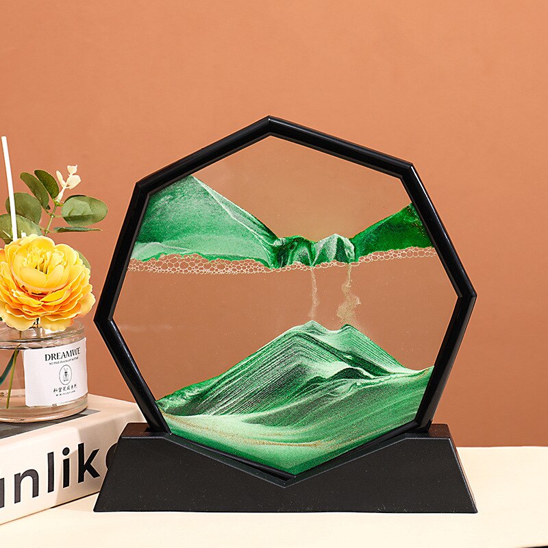 Oceanic Wave Hexagon Sand Table Decor