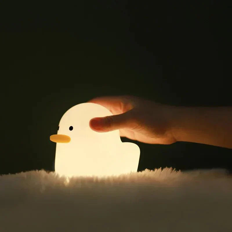 Colorful Fun Duck LED Nightlight | Rechargeable Bedside Table Lamp - Fesara