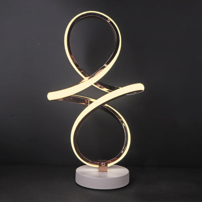 Sleek Spiral LED Desk Lamp with Modern Style