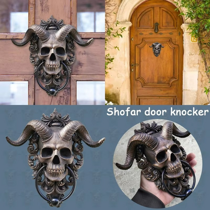 Dark Skull Resin Door Knocker