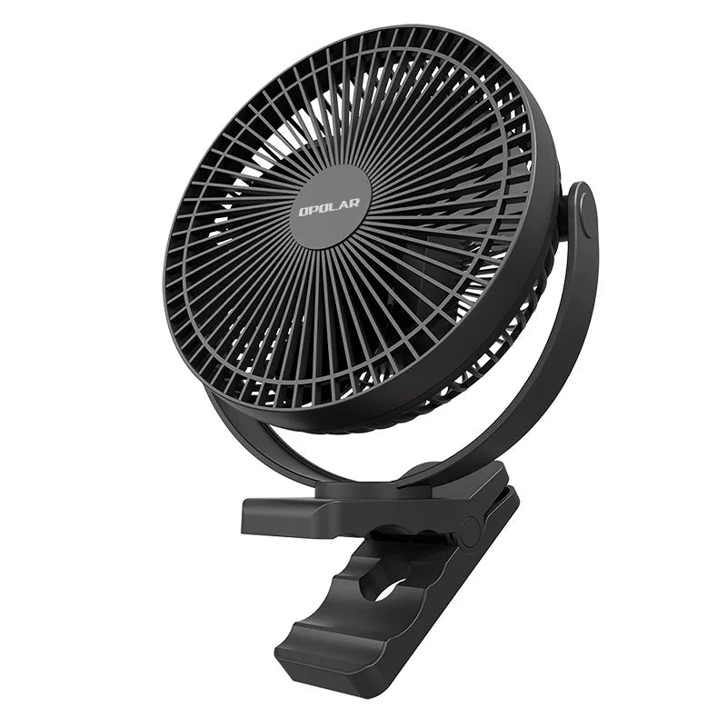 Portable Rechargeable Stroller Fan 8 Inch Quiet Clip - Fesara