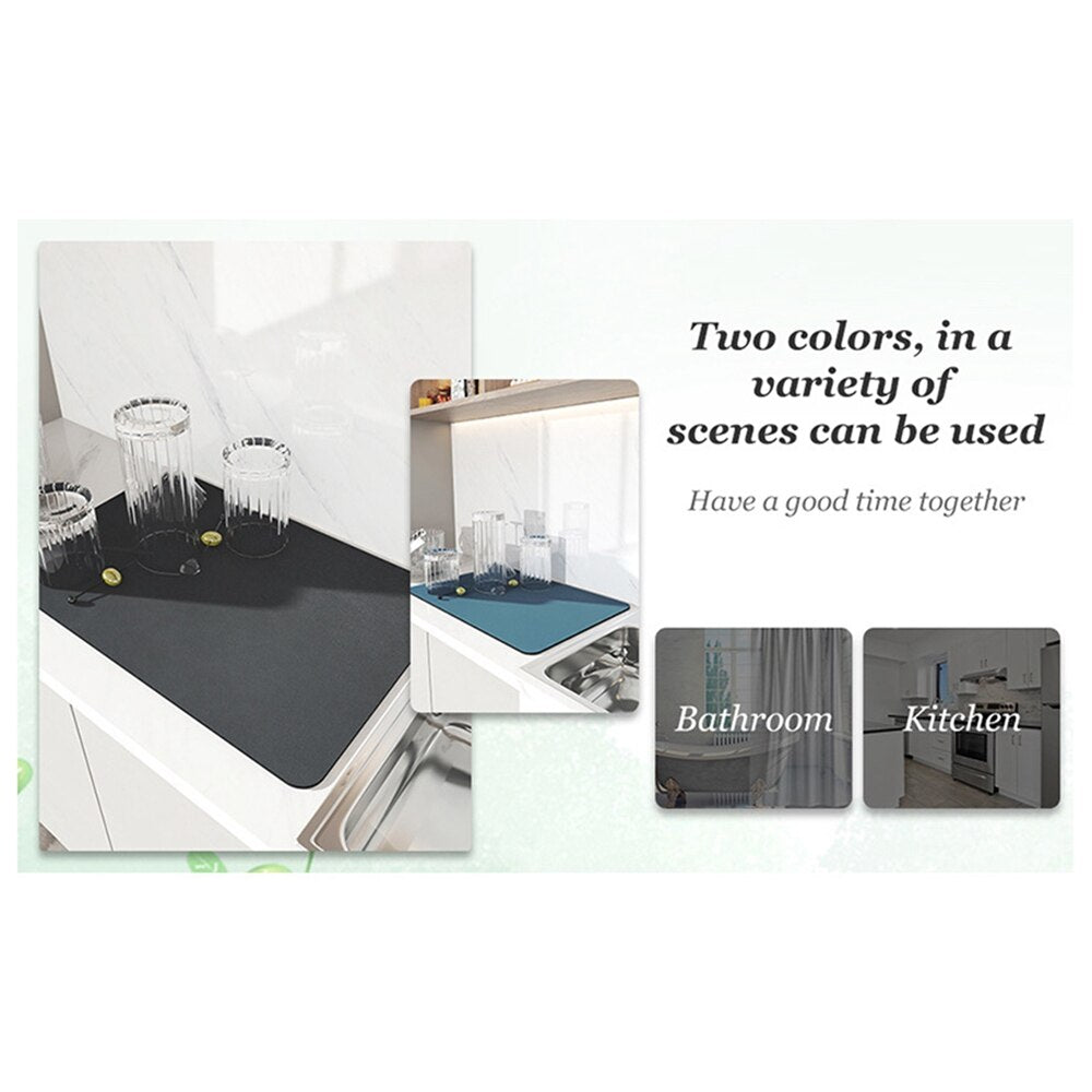 Big Microfiber Kitchen Drying Mat