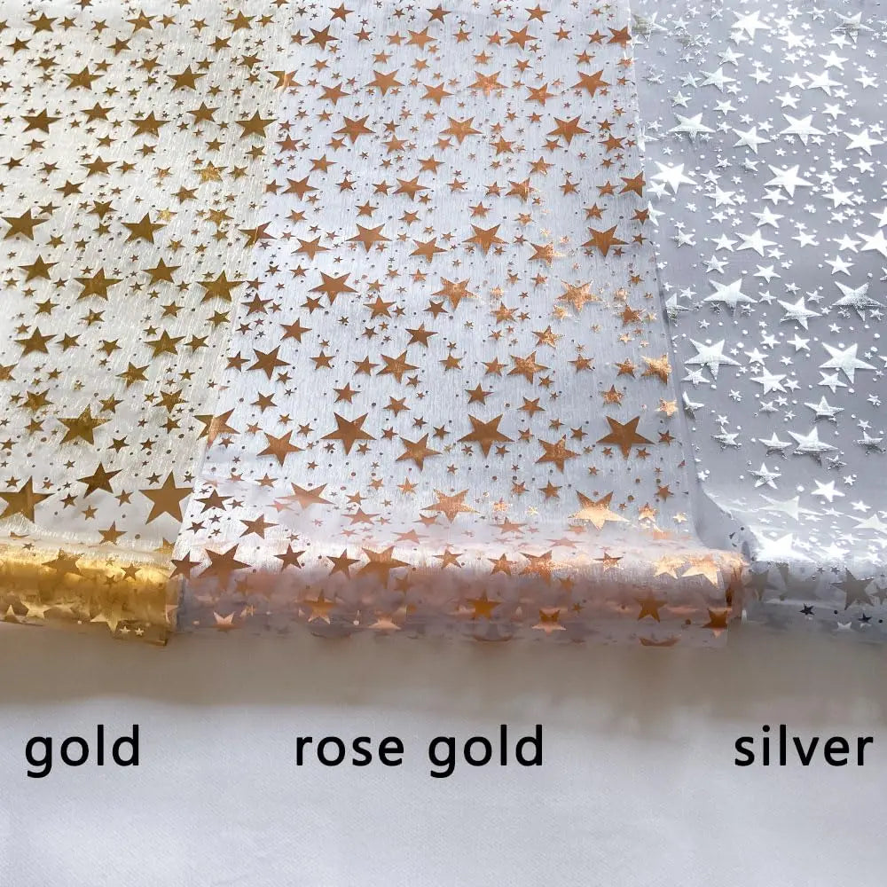 Luxury Metallic Table Runner with Star Design
