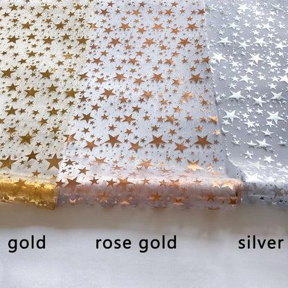 Luxury Metallic Table Runner with Star Design