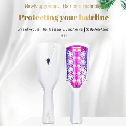 Portable LED Hair Growth Massager Comb - Fesara