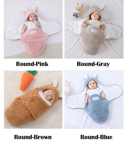 Cuddly Bunny Baby Sleep Sack Swaddle Blanket