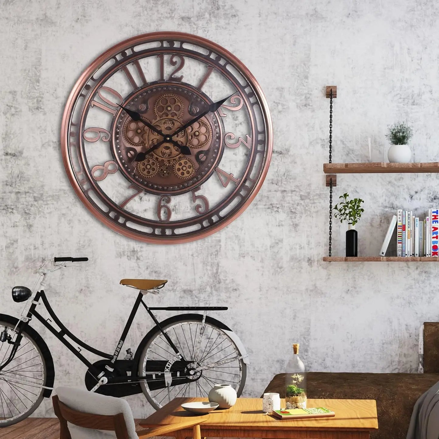 Vintage Metal Office Wall Clock