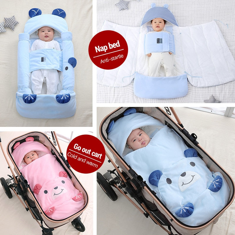 Cozy Plush Teddy Sleeping Bag - Fesara