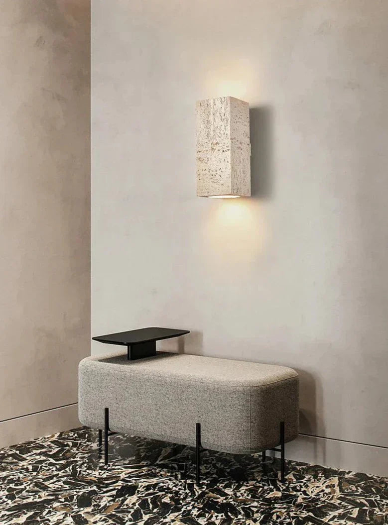Rustic Concrete Wall Light Fixture