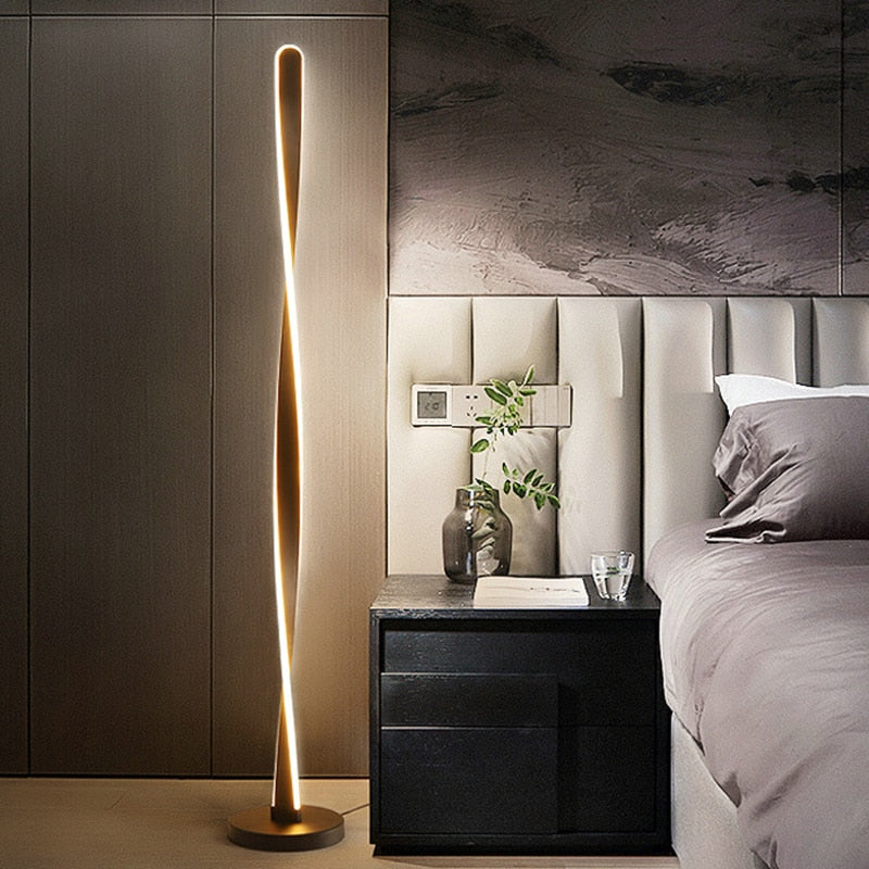 Adjustable Bright Silver Floor Lamp