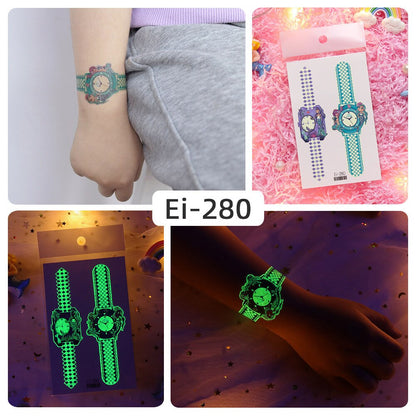 Glowing Temporary Tattoo Watch Skin