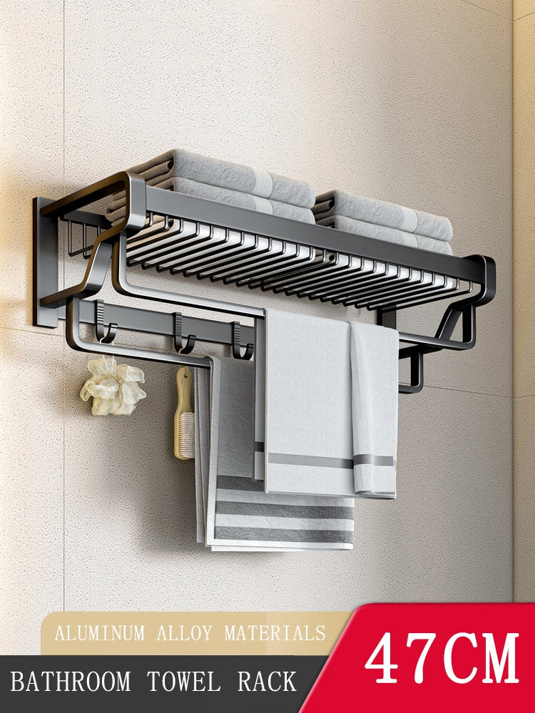 Premium Wall Mount Towel Holder Bathroom Accessory
