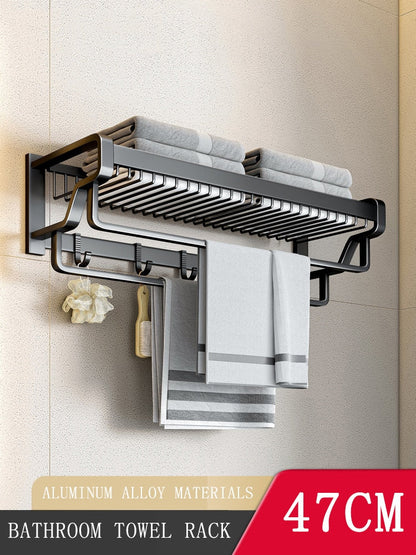 Premium Wall Mount Towel Holder Bathroom Accessory
