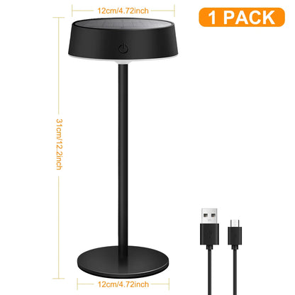 Portable Solar Powered LED Table Lamp Waterproof
