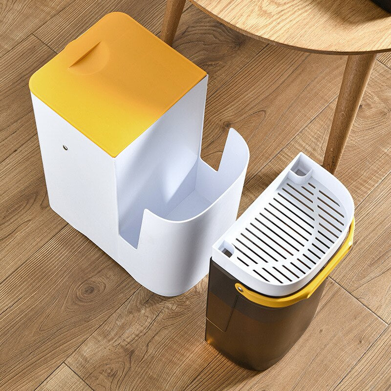 Dual Compartment Indoor Recycling Bin