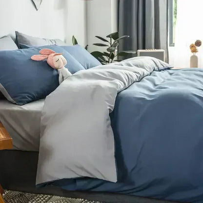 Soft Reversible Duvet Cover Set