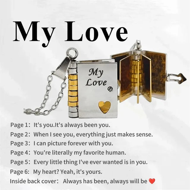 Personalized Photo Pendant Necklace with Heartfelt Message