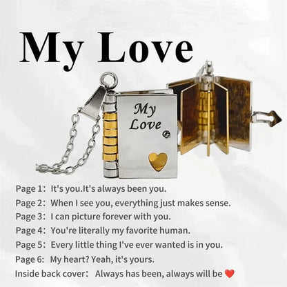Personalized Photo Pendant Necklace with Heartfelt Message