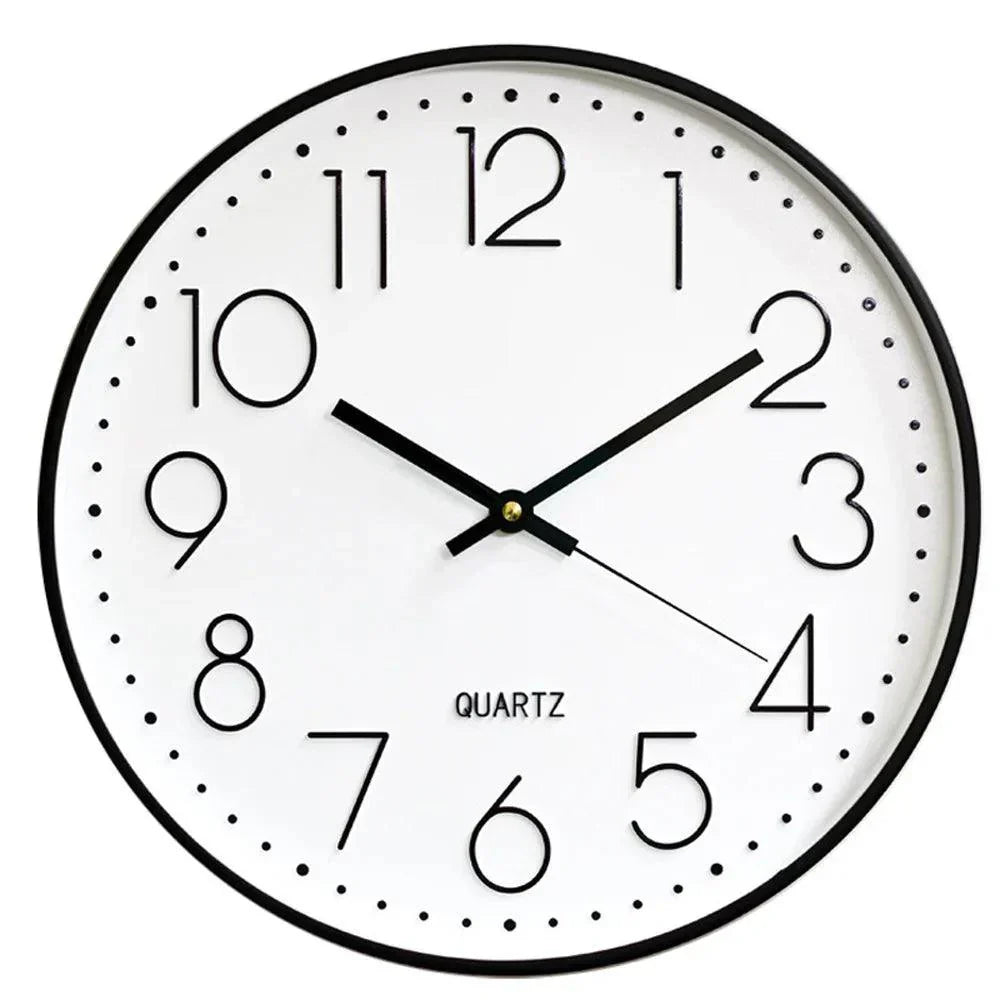 Quiet Small Simple Wall Clock – Contemporary Basic Style
