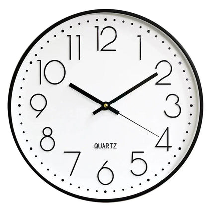 Quiet Small Simple Wall Clock – Contemporary Basic Style