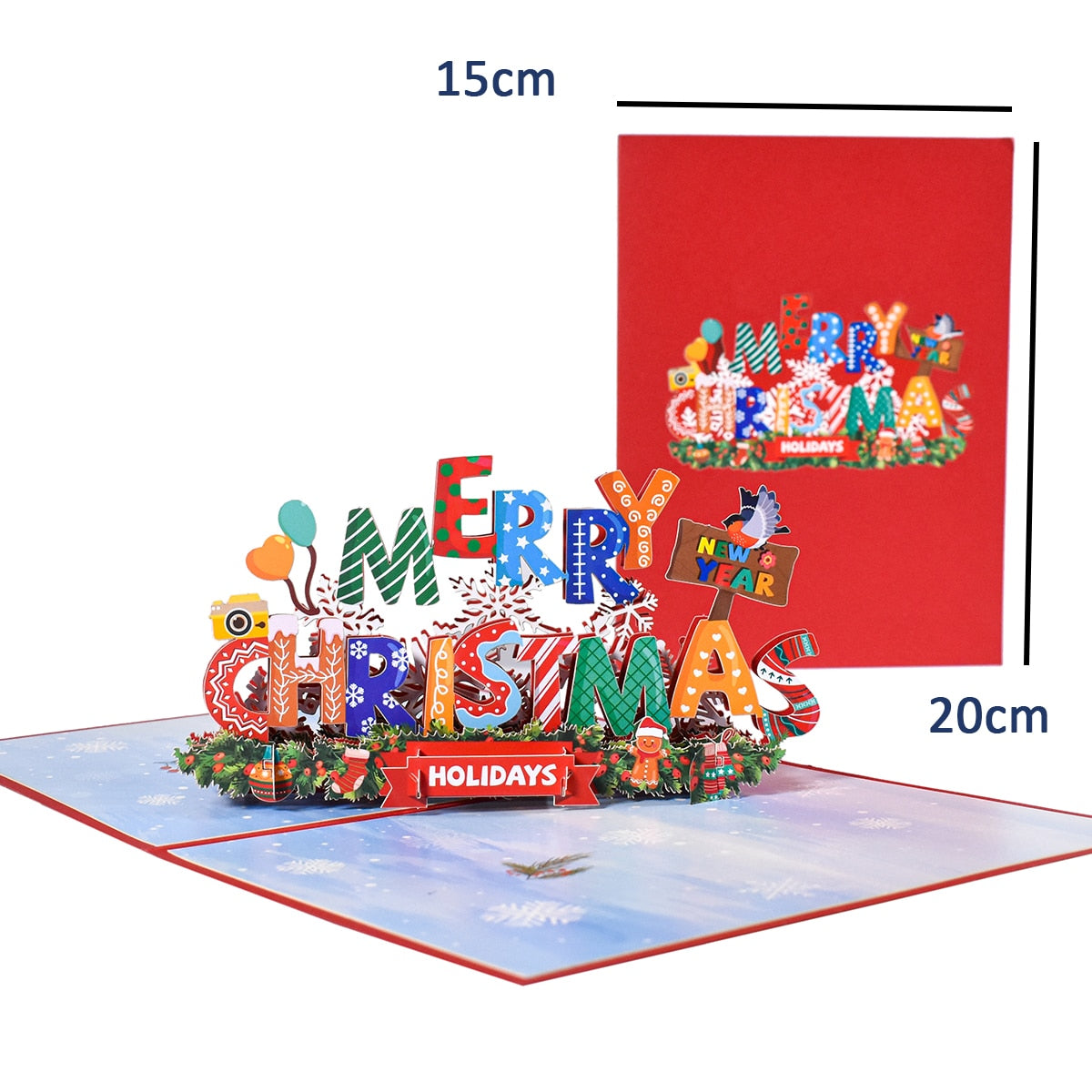 Fun 3D Christmas Pop Up Greeting Cards