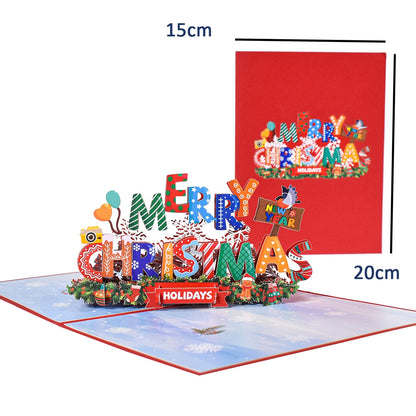 Fun 3D Christmas Pop Up Greeting Cards