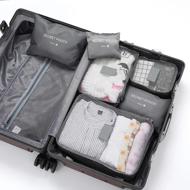 Practical Travel Luggage Packing Set 6-Piece Waterproof
