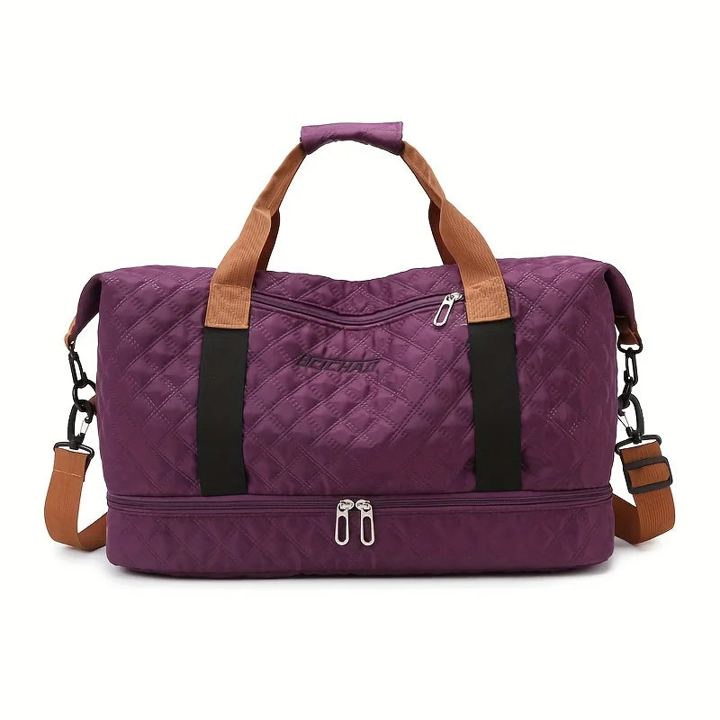 Spacious Sport Duffel Bag with Shoe Pocket