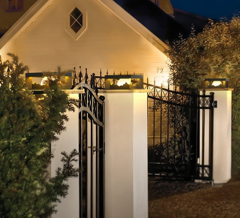 Outdoor Solar Powered LED Wall Light