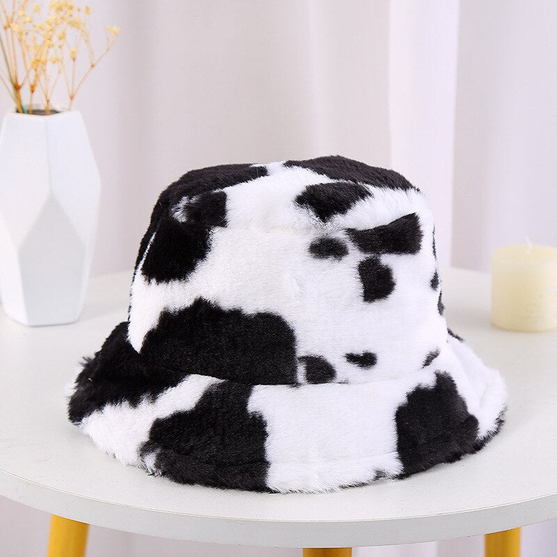 Cozy Faux Fur Warm Beanie Hat for Men Women