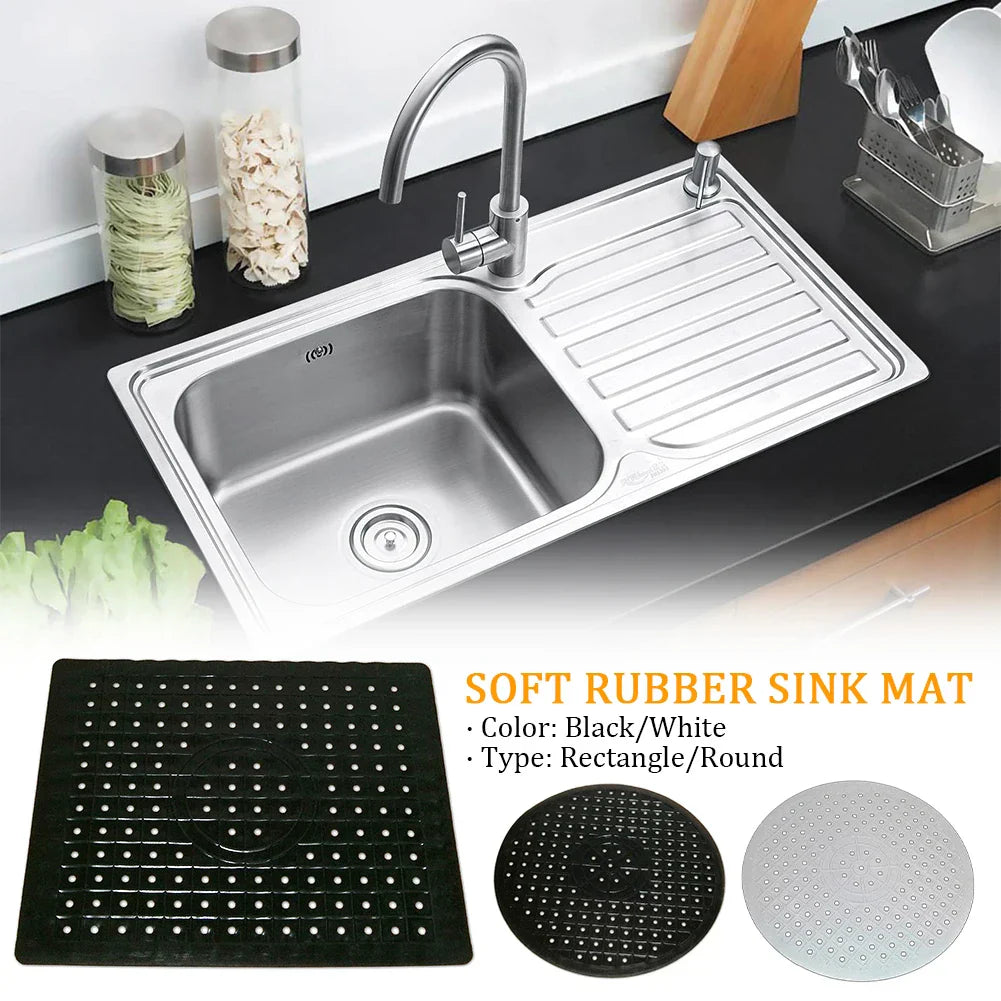 Soft Grip Kitchen Sink Mat with Drainage