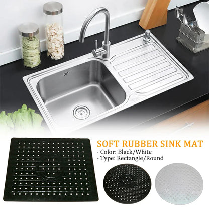 Soft Grip Kitchen Sink Mat with Drainage